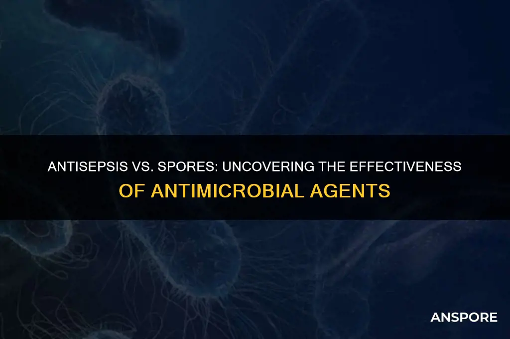 is antisepsis effective against spore
