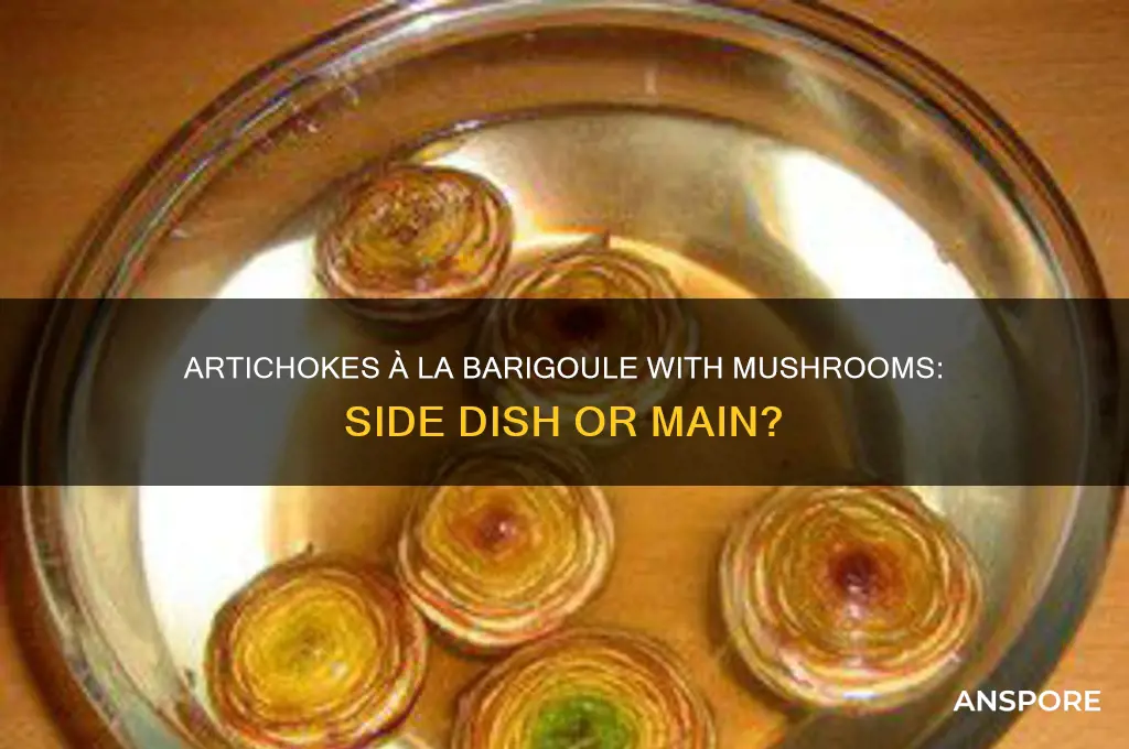 is artichokes à la barigoule with mushrooms a side dish