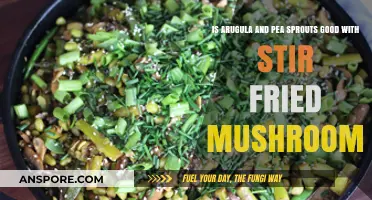Stir-Fried Mushrooms with Arugula and Pea Sprouts: A Flavorful Match?