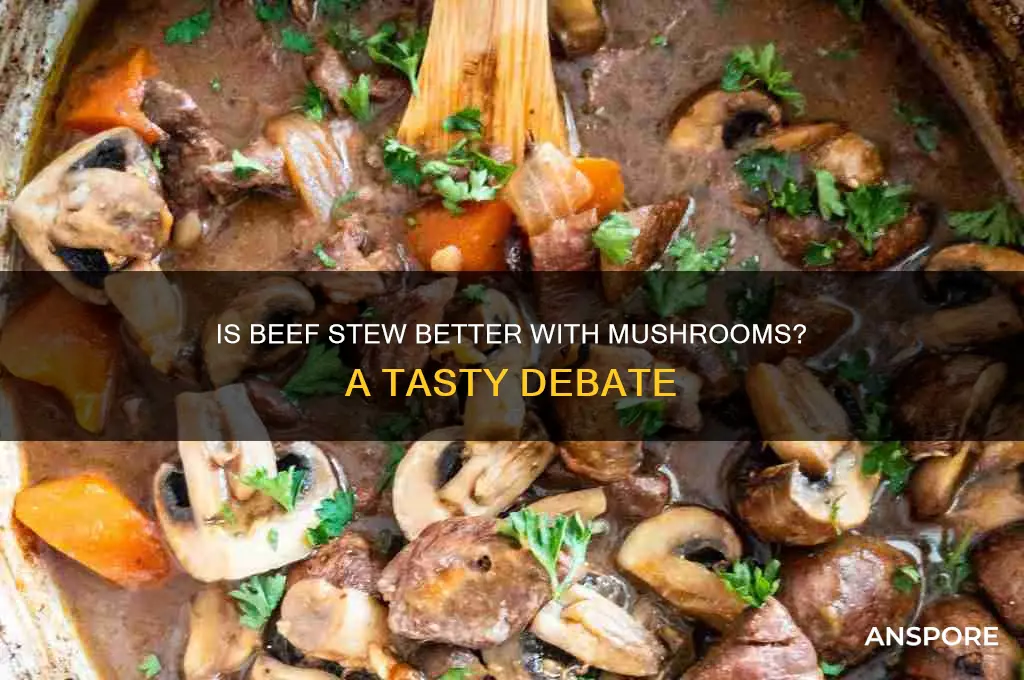 is beeg stew giod with mushrooms