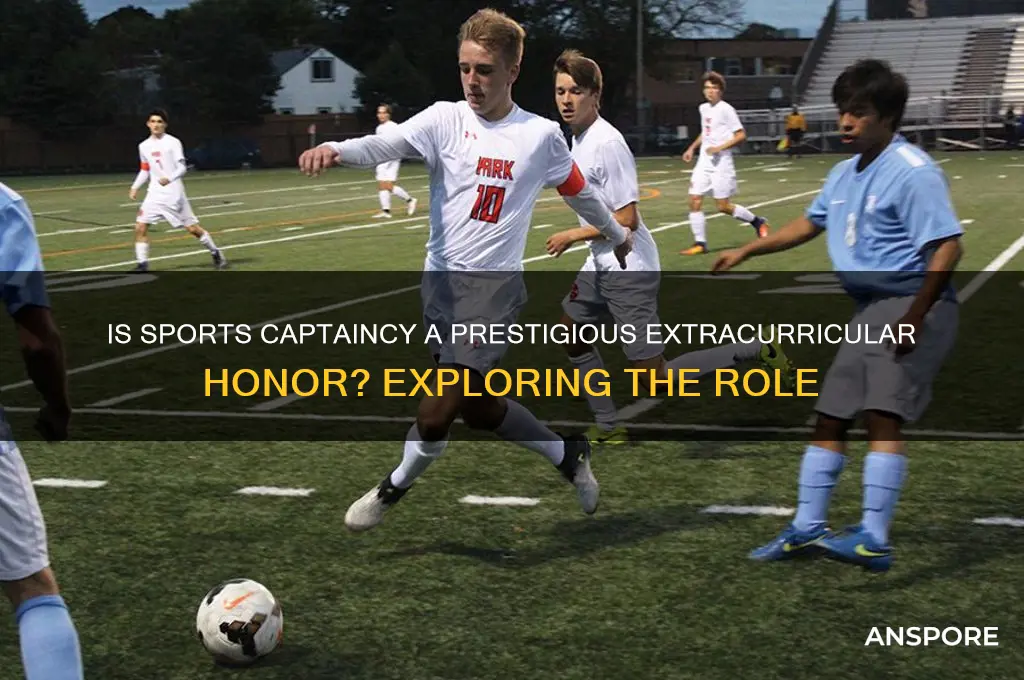 is being a spors captain an extracurricular honor