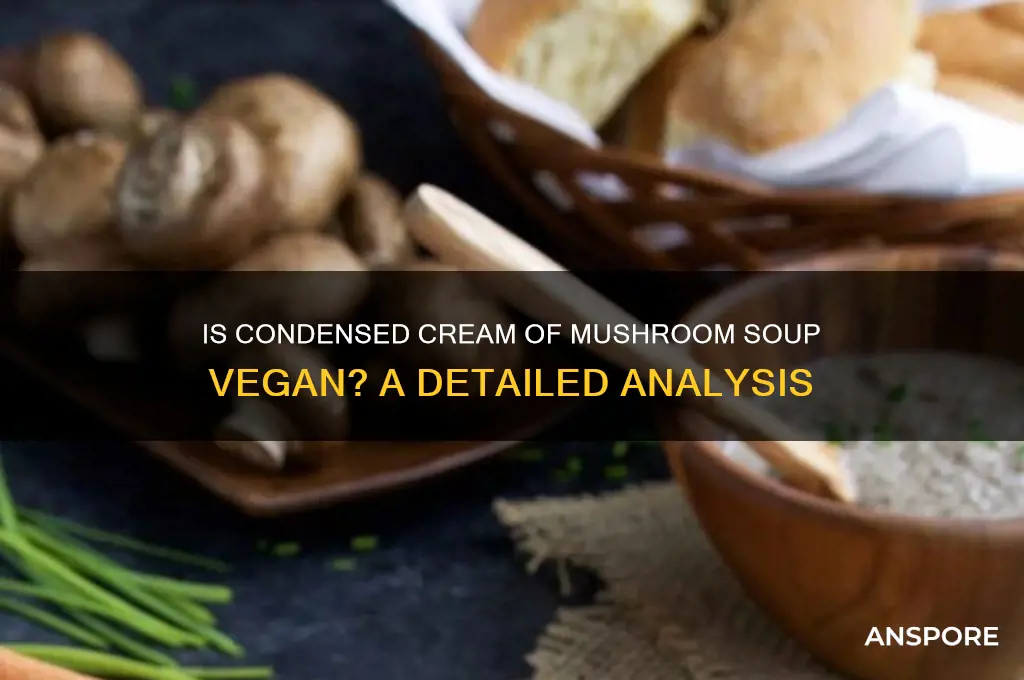 is condensed cream of mushroom soup vegan