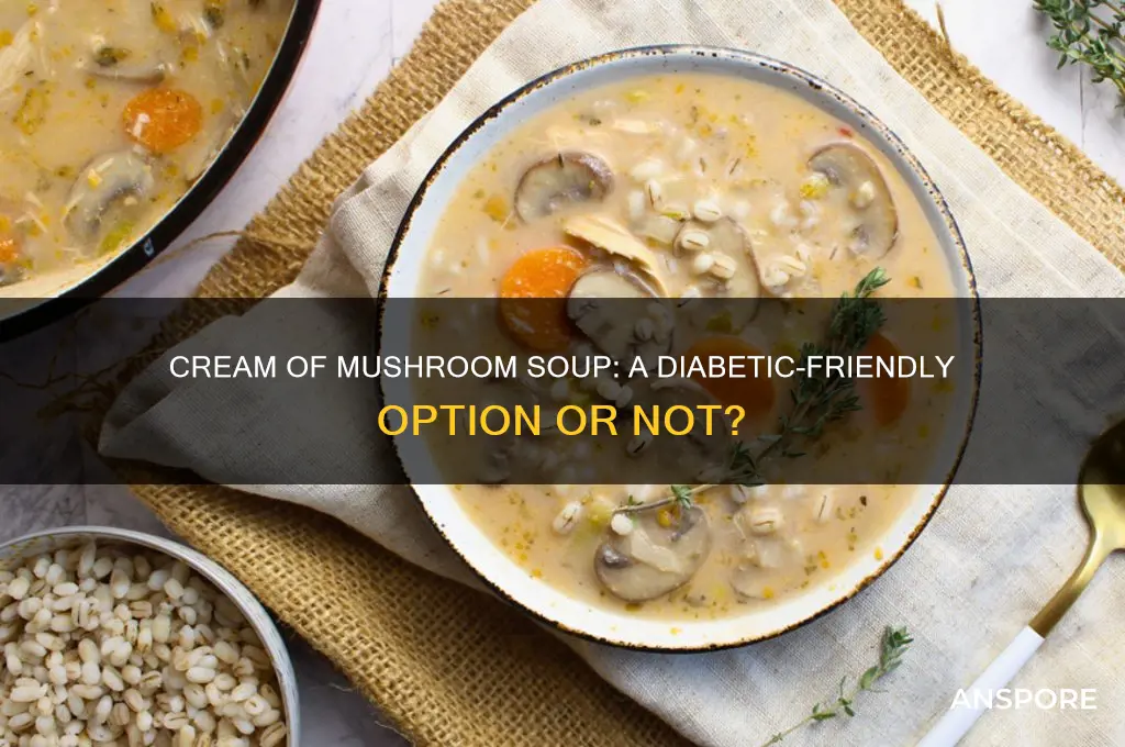 is cream of mushroom good for diabetics