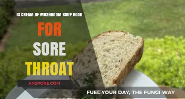 Cream of Mushroom Soup: A Soothing Remedy for Sore Throats?