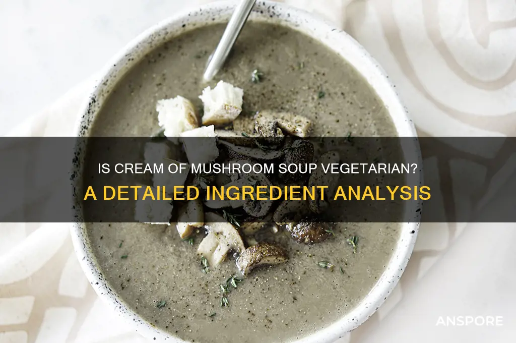 is cream of mushroom soup vegatarian