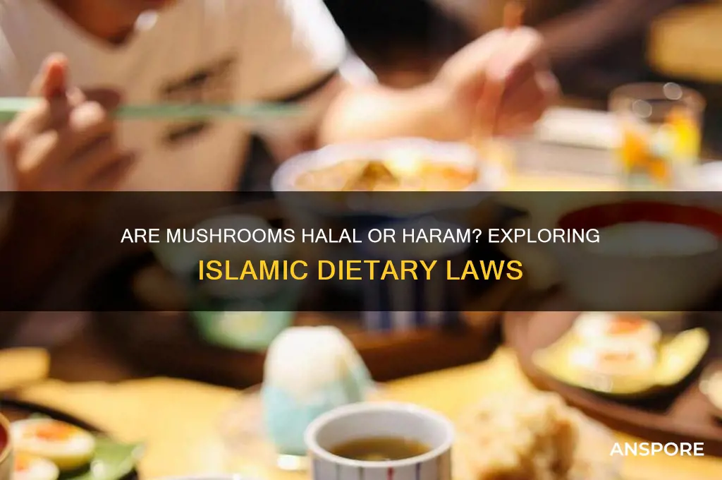 is eating mushrooms haram