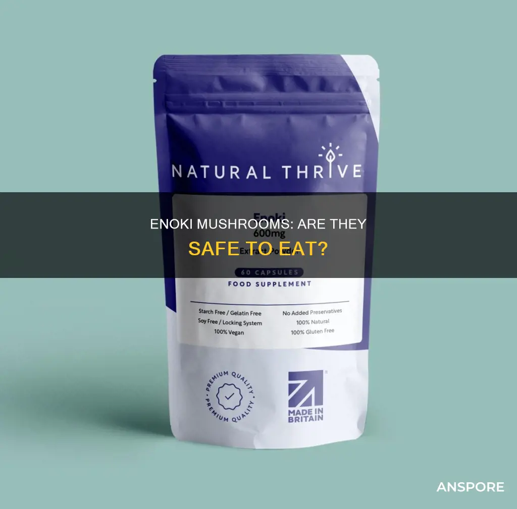 is enoki mushroom digestible