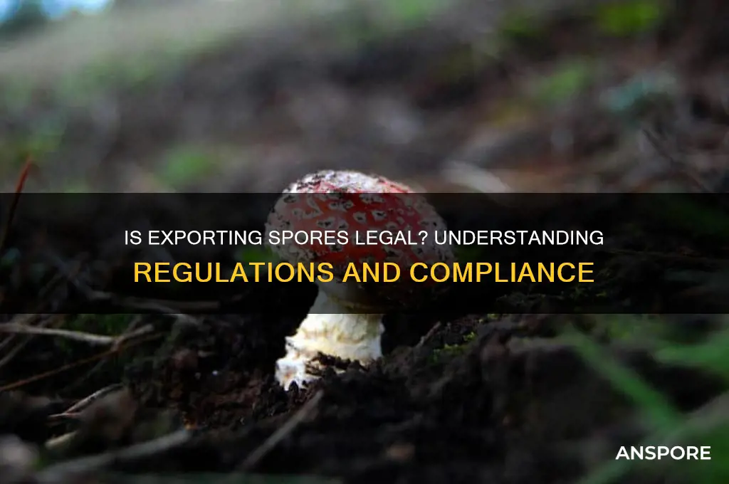 is exporting spores legal