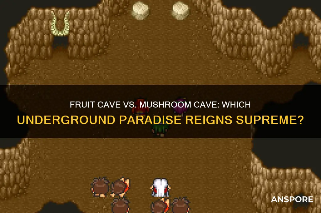 is fruit cave or mushroom cave better