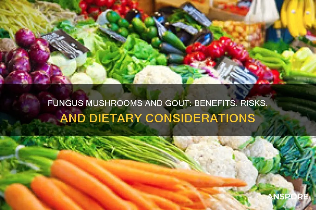 is fungus mushroom good to people with gout