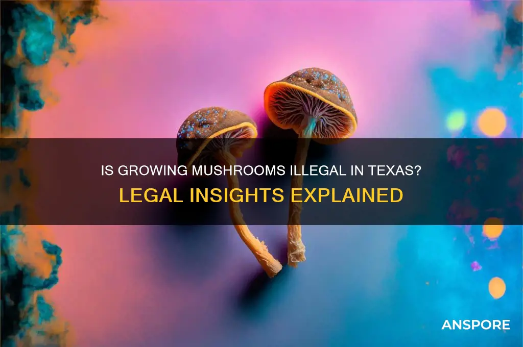 is growing mushrooms illegal in texas