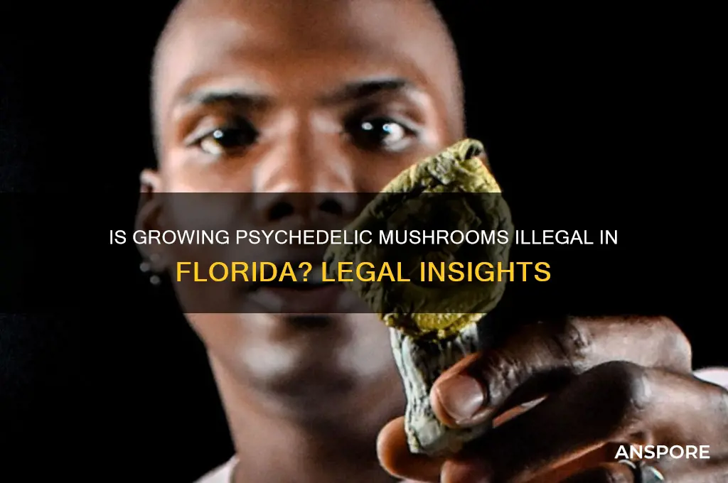is growing psychedelic mushrooms illegal in florida