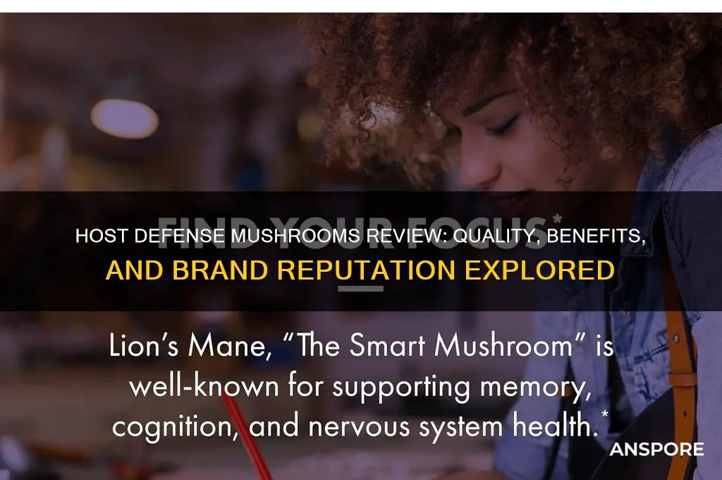 is host defense mushrooms a good brand