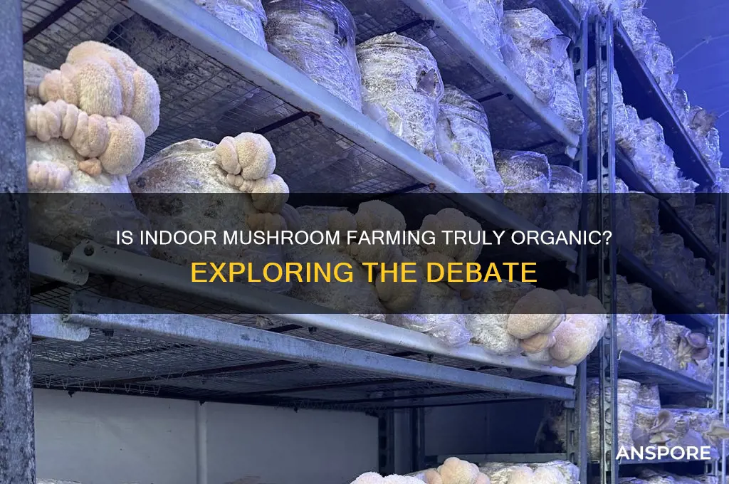 is indoor mushroom farming considered organic