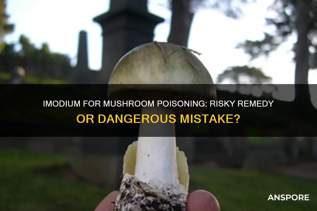is it a bad idea to take immodium mushroom poisoning