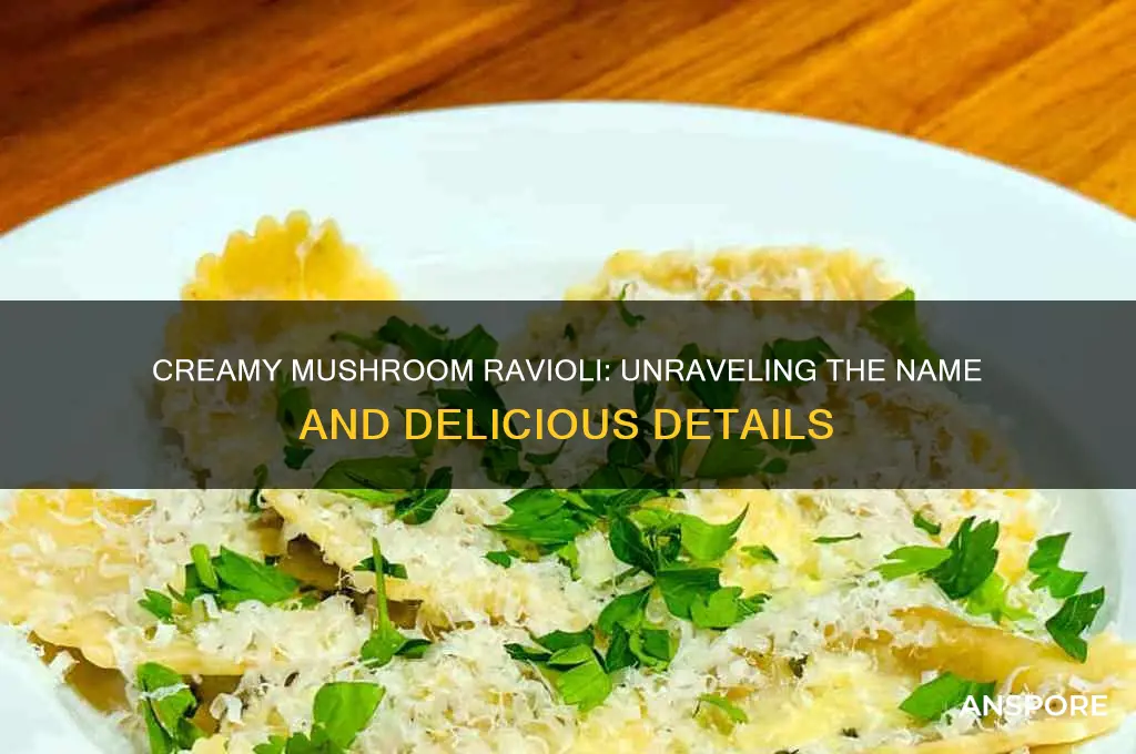 is it called creamy mushroom ravioli