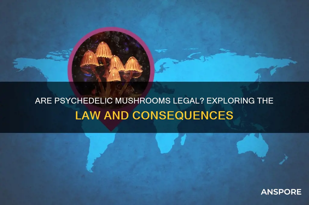 is it illegal to consume psychodelic mushrooms
