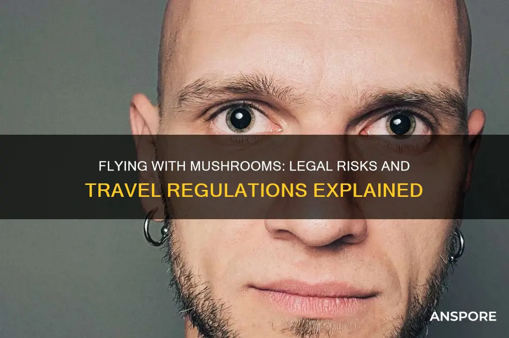 is it illegal to fly with mushrooms