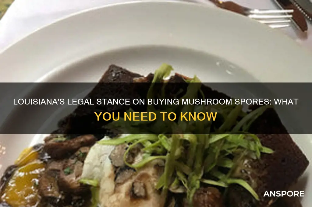 is it legal to buy mushroom spores in louisiana