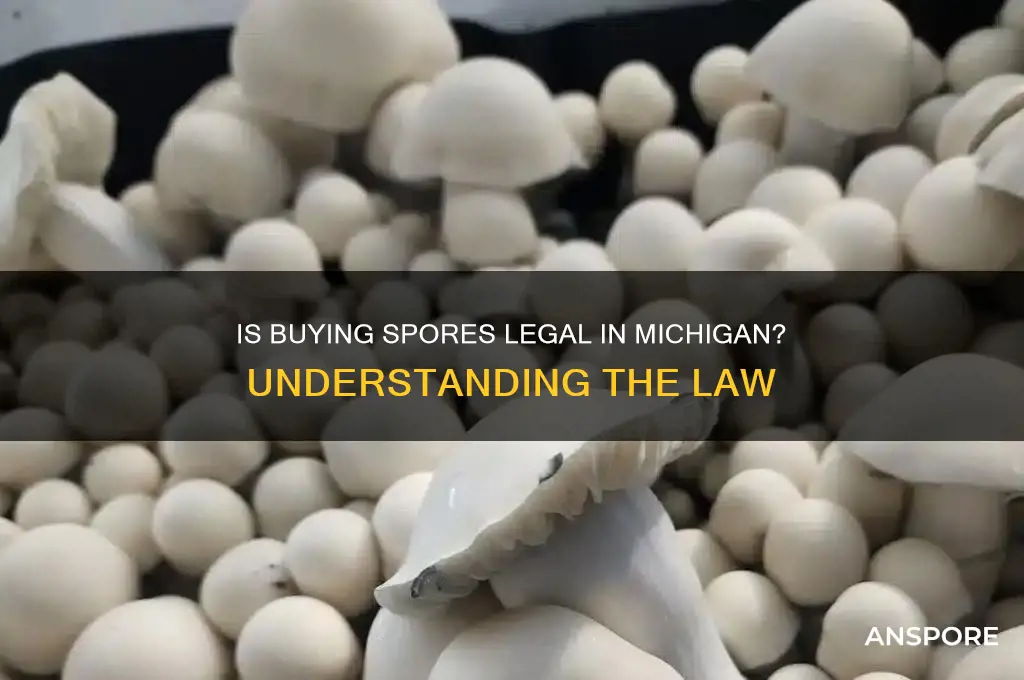 is it legal to buy spores michigan