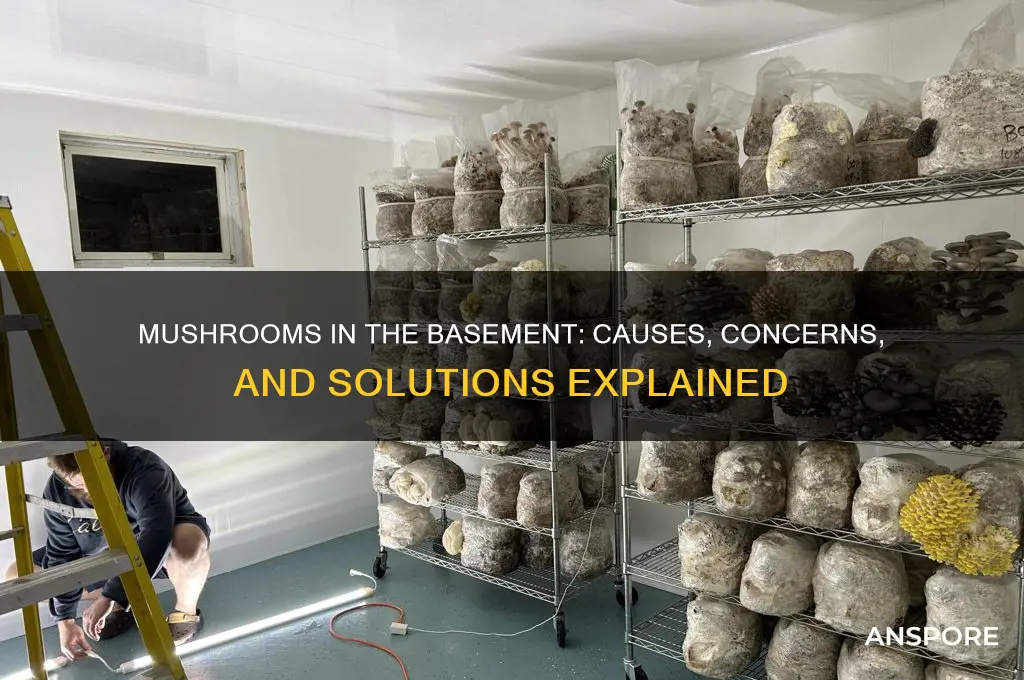 is it normal for mushrooms to grow in my basement