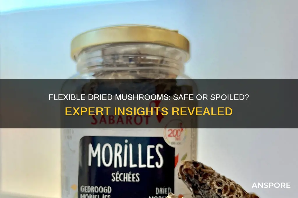 is it ok if dried mushrooms are a little flexible