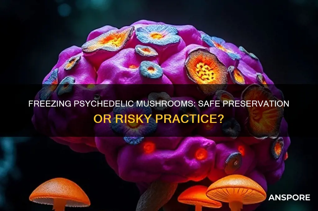 is it ok to freeze psychedelic mushrooms