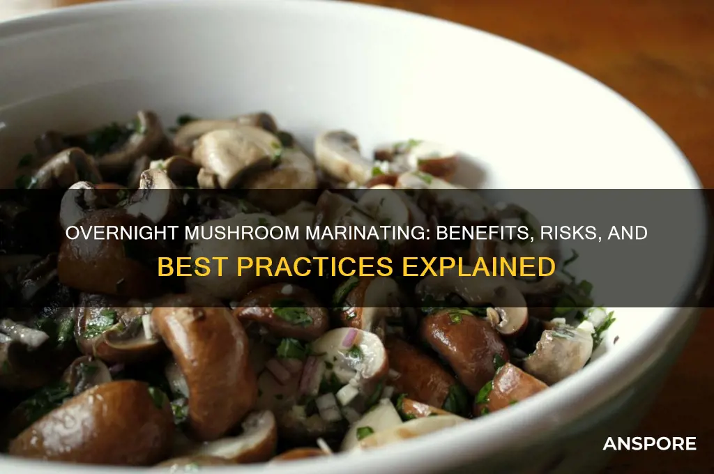 is it okay to marinate mushrooms overnight
