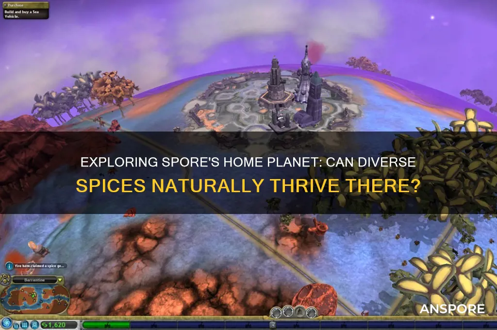 is it possible for different spices on home planet spore