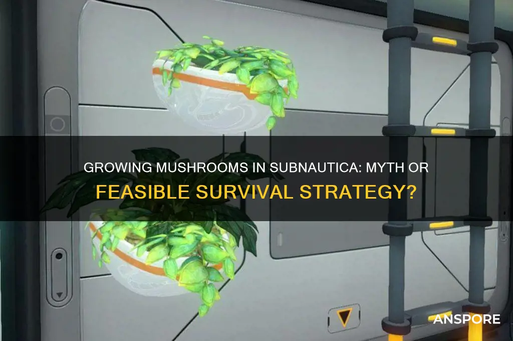 is it possible to grow mushrooms subnautica