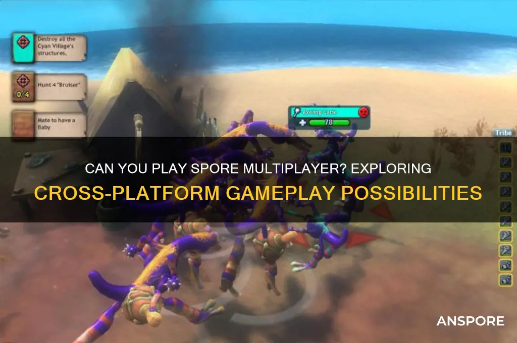 is it possible to play with people on spore