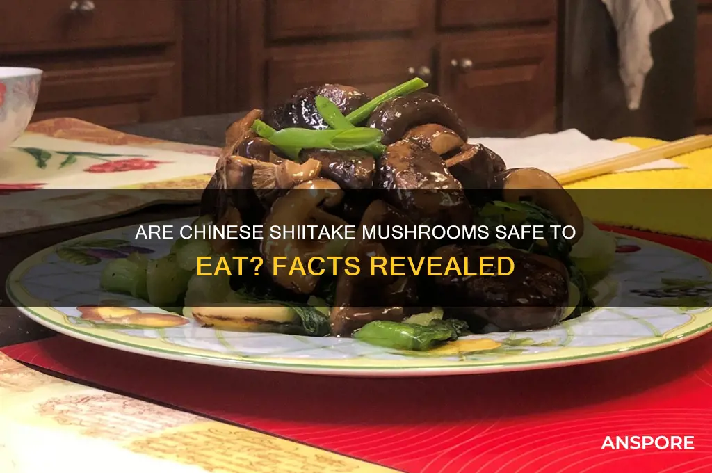 is it safe to eat chinese shiitake mushrooms