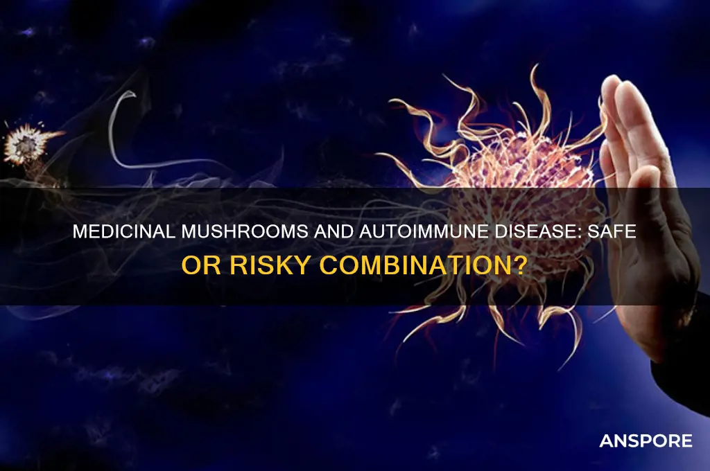 is it safe to take medicinal mushrooms with autoimmune disease