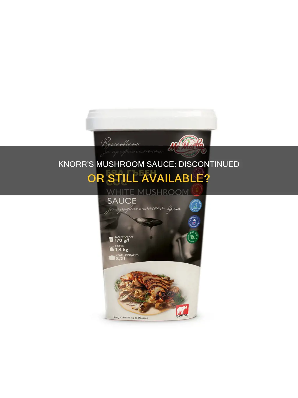 is knorr mushroom sauce discontinued