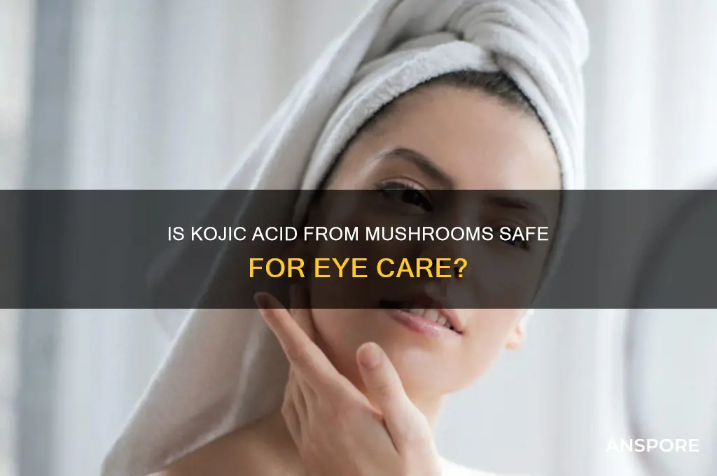 is kojic mushroom safe for eyes