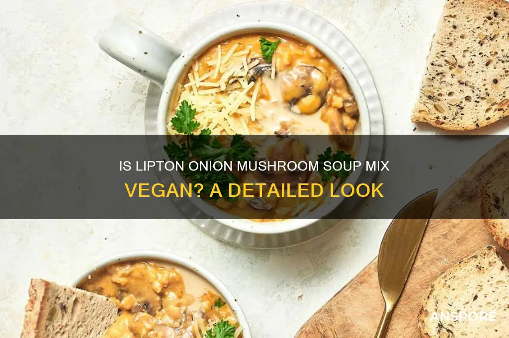 is lipton onion mushroom soup mix vegan