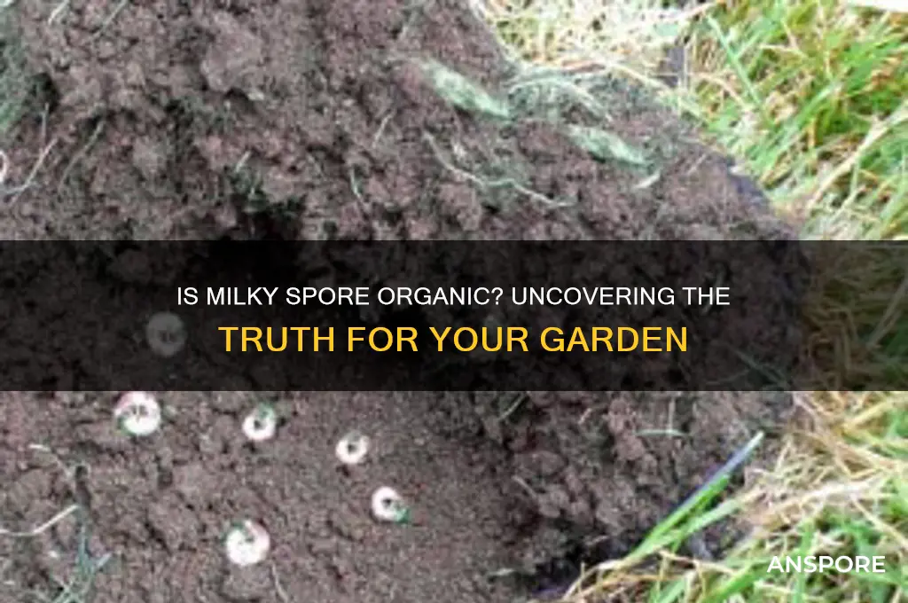 is milky spore organic