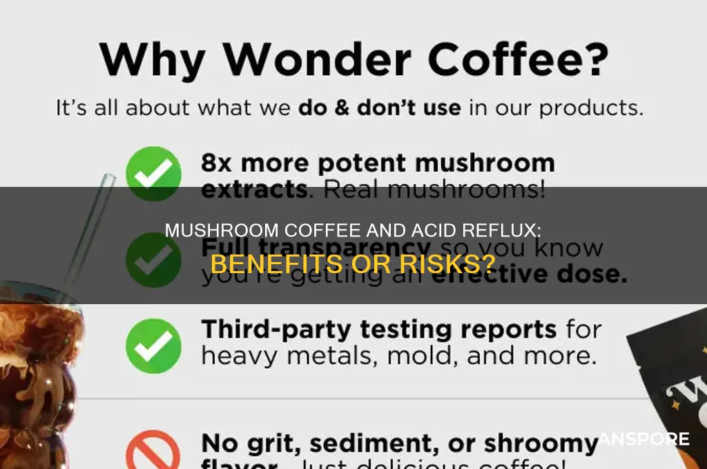 is mushroom coffee good for acid reflux