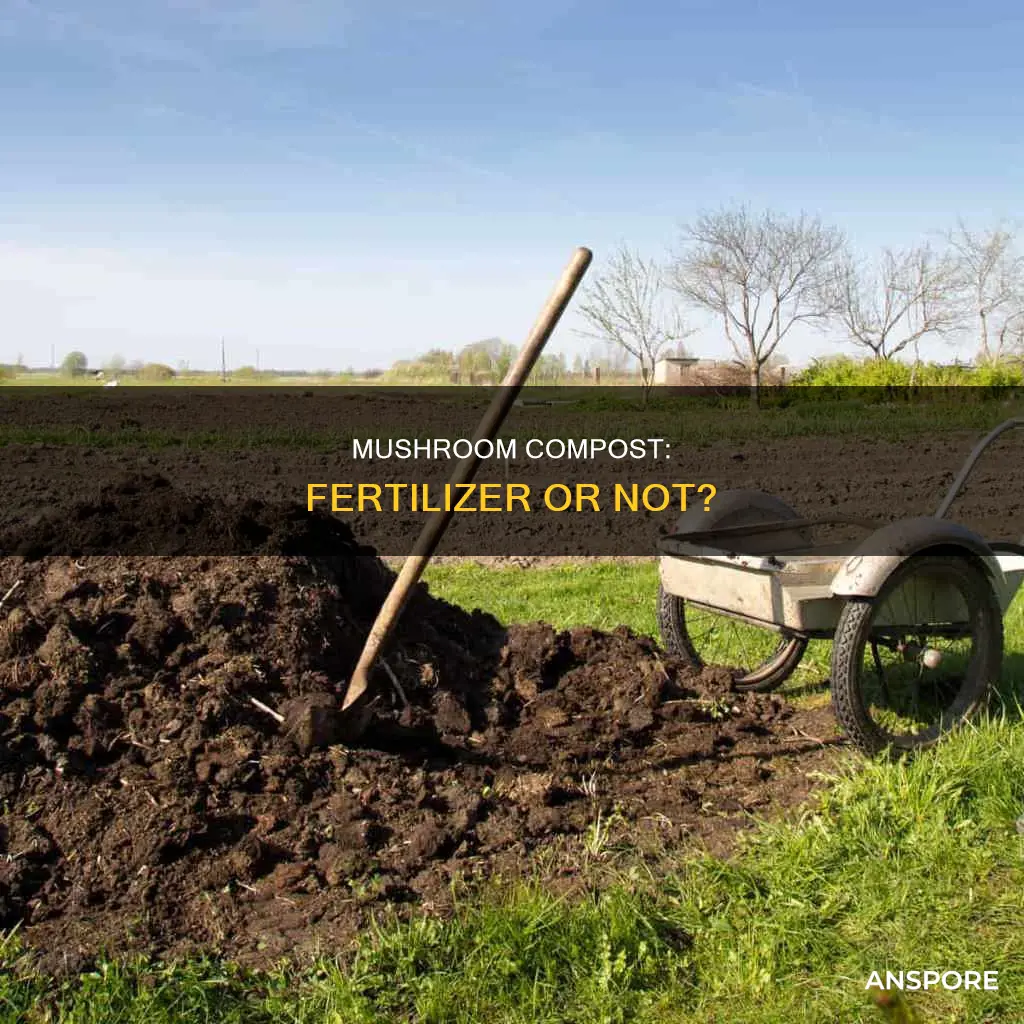 is mushroom compost a fertilizer