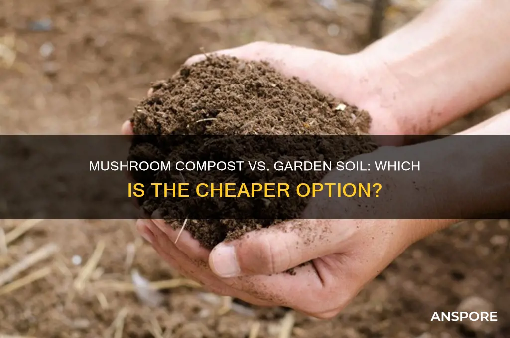 is mushroom compost cheaper than garden soil