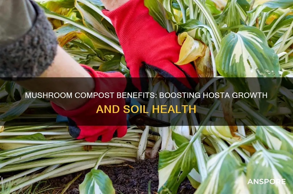 is mushroom compost good for hostas