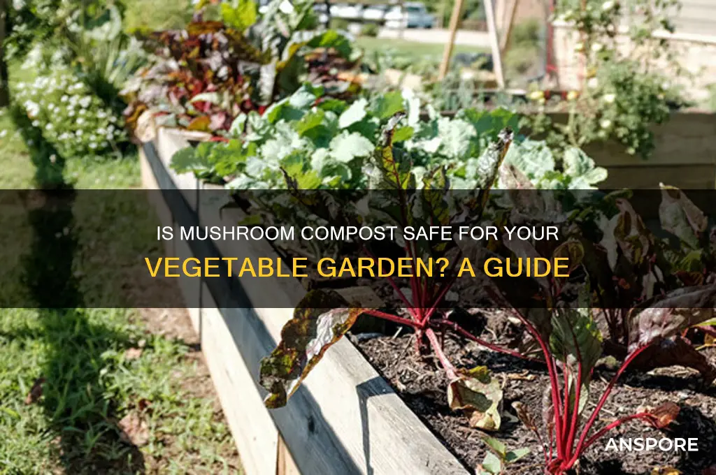 is mushroom compost safe for vegetable garden
