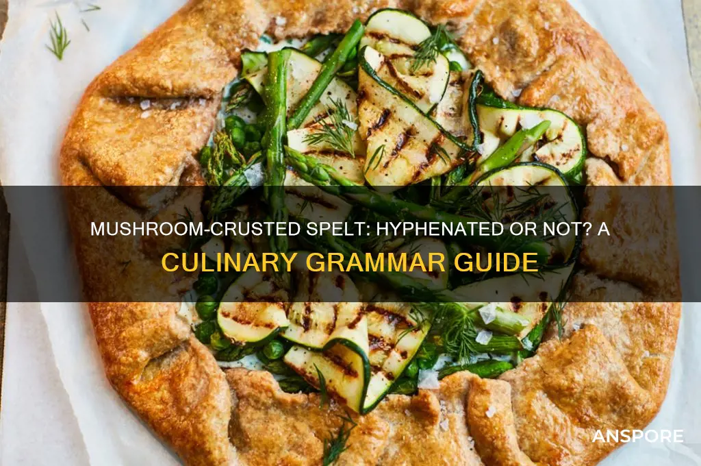 is mushroom crusted spelt with a hyphen