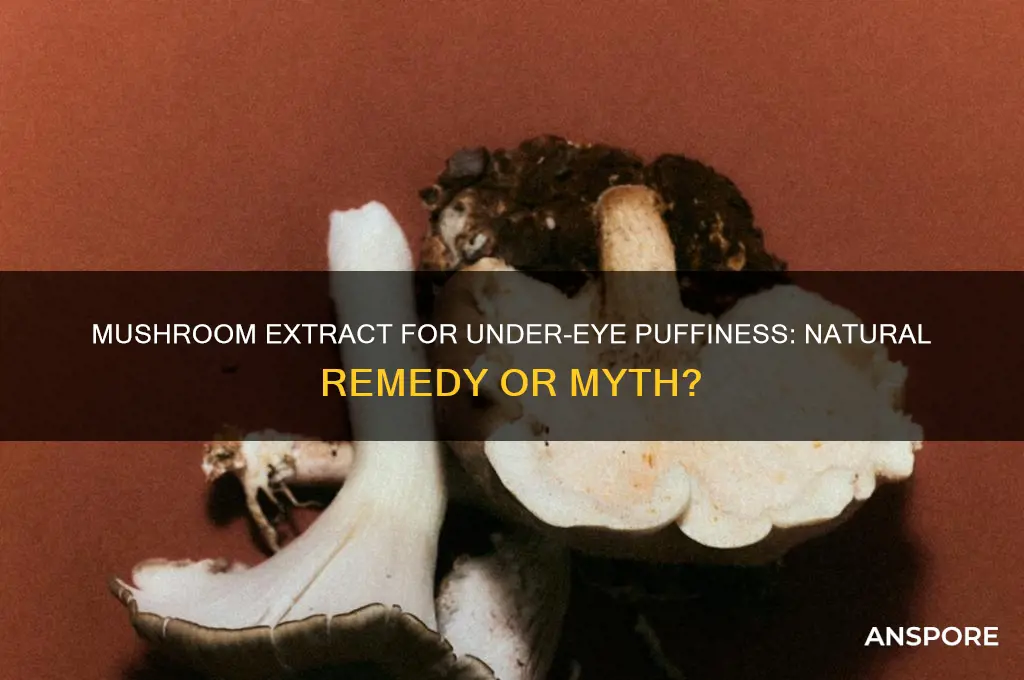 is mushroom extract good for puffiness under eyes
