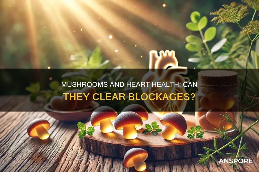 is mushroom good for heart blockage
