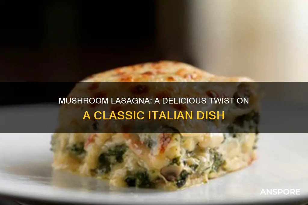 is mushroom good lasagna