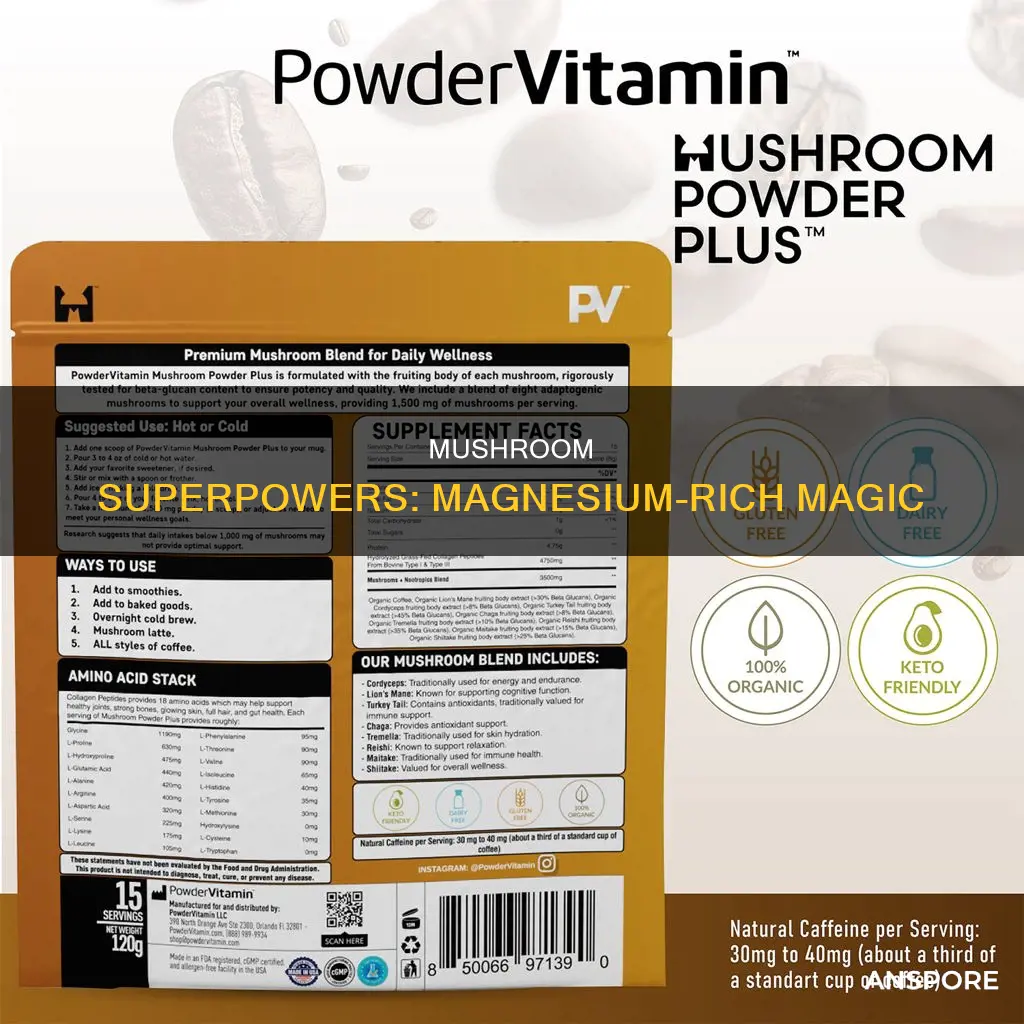 is mushroom high in magnesium