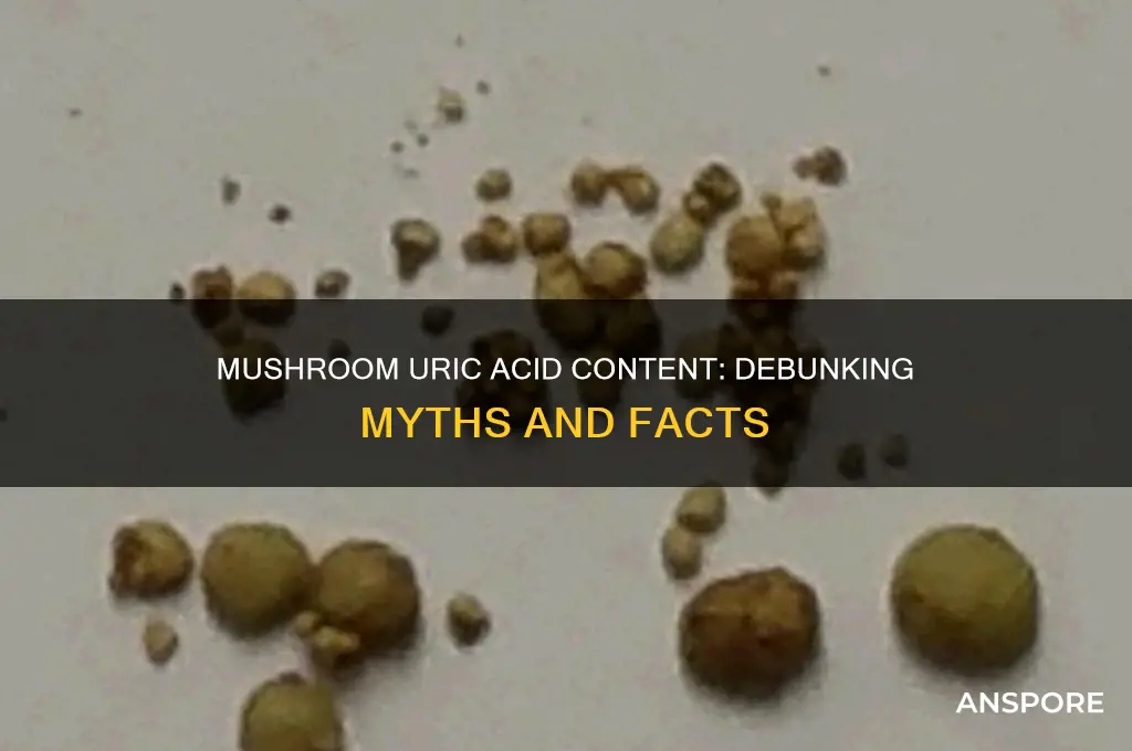 is mushroom high in uric acid