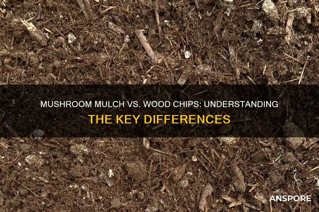 is mushroom mulch the same as wood chips