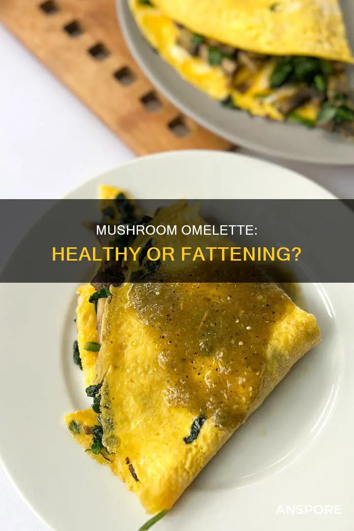 is mushroom omelette fattening